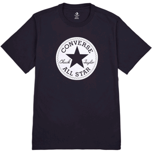 Converse STANDARD FIT CENTER FRONT CHUCK PATCH KNOCK OUT TEE Pánské tričko, černá, veľkosť L