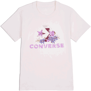 Converse STAR CHEVRON ABSTRACT FLOWERS TEE Dámské tričko, růžová, velikost S