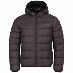 Champion PLAIN WOVEN NYLON HOODED JACKET  Pánská zimní bunda, tmavě šedá, velikost L