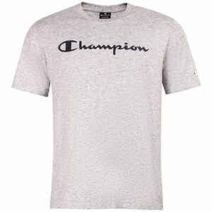 Champion CREWNECK LOGO T-SHIRT Pánské tričko, šedá, velikost XXL
