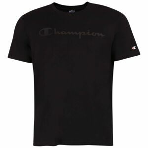 Champion CREWNECK LOGO T-SHIRT Pánské tričko, tmavě šedá, veľkosť S