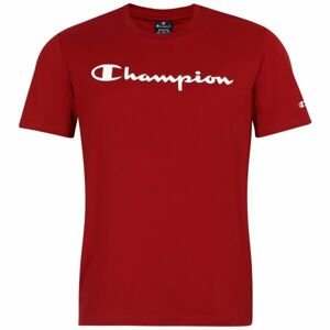 Champion CREWNECK LOGO T-SHIRT Pánské tričko, červená, velikost M