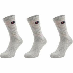 Champion 3PK CREW SOCKS Unisexové ponožky, šedá, velikost 43/46