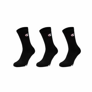 Champion 3PK CREW SOCKS Unisexové ponožky, černá, velikost 35-38