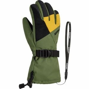 Ziener LANI GTX JR Dětské lyžařské rukavice, tmavě zelená, veľkosť 7