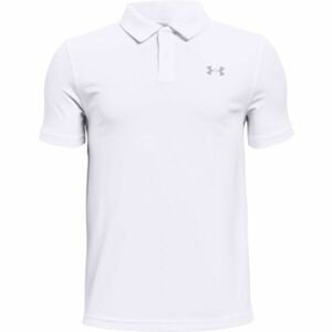 Under Armour PERFORMANCE POLO Chlapecké golfové triko, bílá, velikost S