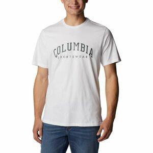 Columbia ROCKAWAY RIVER GRAPHIC SS TEE Pánské triko, bílá, veľkosť S