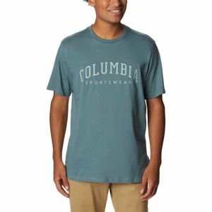 Columbia ROCKAWAY RIVER GRAPHIC SS TEE Pánské triko, zelená, velikost S