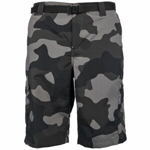 Columbia SILVER RIDGE PRINTED CARGO SHORT Pánské šortky, tmavě šedá, velikost