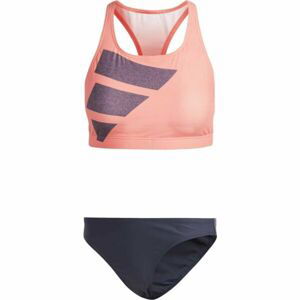 adidas BIG BARS BIKINI Dámské dvoudílné plavky, oranžová, velikost 42