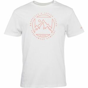 Columbia M RAPID RIDGE GRAPHIC TEE Pánské triko, bílá, velikost XXL