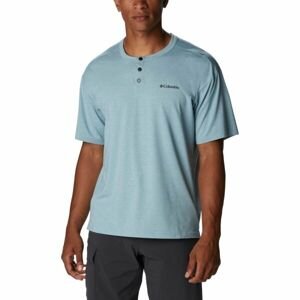 Columbia CORAL RIDGE PERFORMANCE SHORT SLEEVE Pánské tričko, světle modrá, velikost XXL