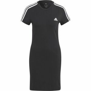 adidas 3-STRIPES Dámské tričkové šaty, černá, velikost