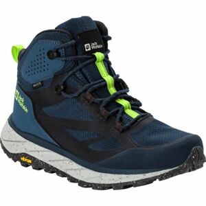 Jack Wolfskin TERRAVENTURE TEXAPORE MID M Pánská turistická obuv, tmavě modrá, velikost 41