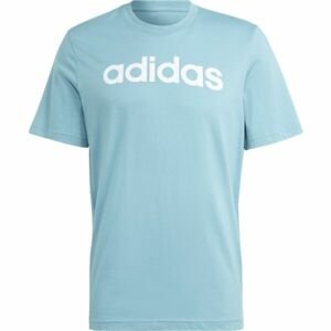 adidas LIN SJ TEE Pánské tričko, světle modrá, velikost S