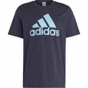 adidas BIG LOGO TEE Pánské tričko, tmavě modrá, veľkosť M