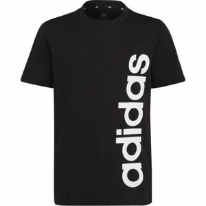 adidas U LIN TEE Chlapecké tričko, černá, velikost 152