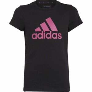 adidas ESS BL T Dívčí tričko, černá, velikost 152