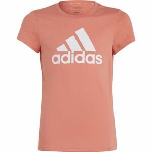 adidas ESS BL T Dívčí tričko, oranžová, velikost 140