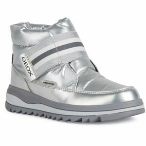 Geox J ADELHIDE G. Dívčí kotníkové boty, stříbrná, velikost 37