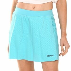 Fitforce RENDA Dámská běžecká sukně 2 v 1, tyrkysová, velikost XS