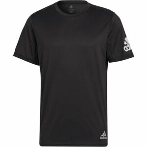 adidas RUN IT TEE Pánské běžecké tričko, černá, velikost M