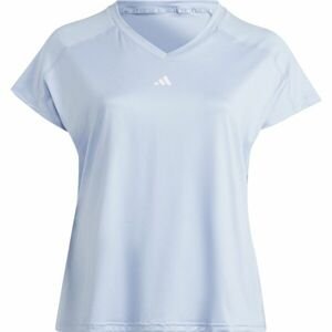 adidas TR-ES MIN T PS Dámské tréninkové tričko v plus size, světle modrá, velikost 3x