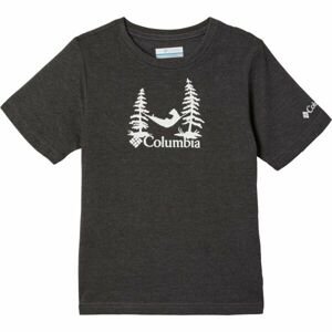 Columbia VALLEY CREED SHORT SLEEVE GRAPHIC SHIRT Dětské tričko, černá, velikost L