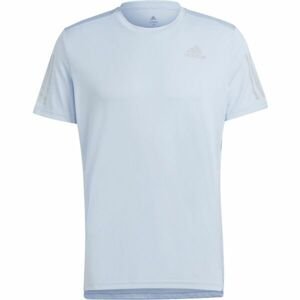 adidas OWN THE RUN TEE Pánské běžecké tričko, světle modrá, velikost L