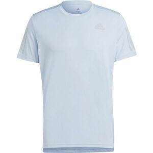 adidas OWN THE RUN TEE Pánské běžecké tričko, světle modrá, velikost S