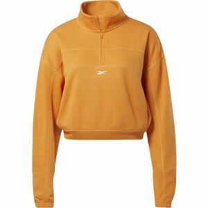 Reebok WOR KNIT 1/4 ZIP Dámská mikina, oranžová, velikost L