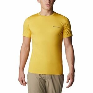 Columbia ZERO RULES SHORT Pánské triko, žlutá, velikost S