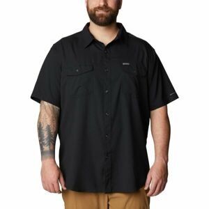 Columbia UNTILIZER II SOLID SHORT SLEEVE SHIRT Pánská košile, černá, velikost 3x