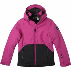 O'Neill ADELITE JACKET Dívčí lyžařská/snowboardová bunda, růžová, velikost 140