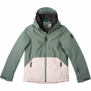 O'Neill ADELITE Dívčí lyžařská/snowboardová bunda, tmavě zelená, veľkosť 128