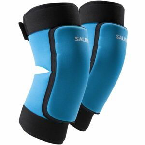 Salming CORE KNEE PADS Brankářské florbalové chrániče, modrá, veľkosť XS