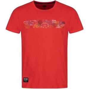 Loap BOLTON Pánské triko, červená, velikost XL