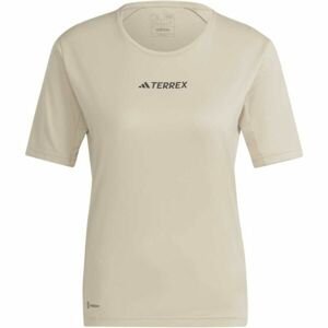 adidas MT TEE Dámské outdoorové tričko, béžová, velikost L