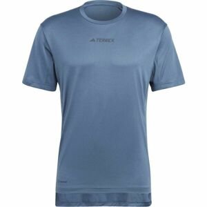 adidas MT TEE Pánské outdoorové tričko, tmavě modrá, velikost XL