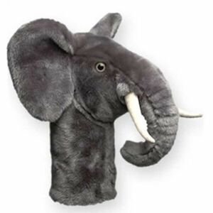 DAPHNE'S HEADCOVERS ELEPHANT Plyšový Headcover pro ochranu driveru, šedá, velikost UNI