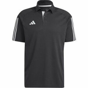 adidas TIRO23 C CO PO Pánská polo košile, černá, velikost XS