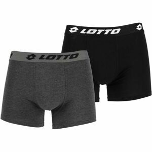 Lotto AUGUSTUS 2PACK Pánské boxerky, černá, velikost XXL