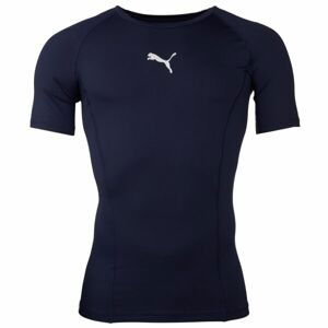 Puma LIGA BASELAYER TEE SS Pánské funkční triko, tmavě modrá, velikost M