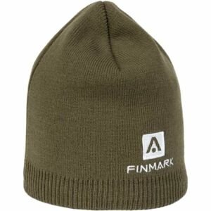 Finmark WINTER HUT Zimní pletená čepice, khaki, velikost UNI