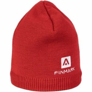 Finmark WINTER HUT Zimní pletená čepice, červená, velikost UNI