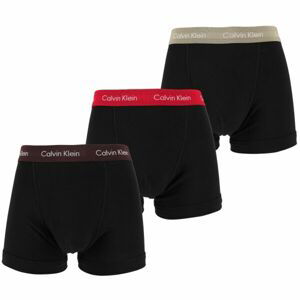 Calvin Klein 3P TRUNK Pánské boxerky, černá, veľkosť M