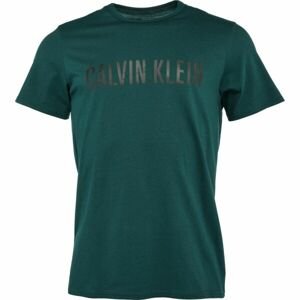 Calvin Klein S/S CREW NECK Pánské tričko, tmavě zelená, velikost