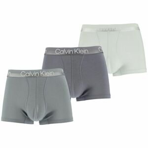 Calvin Klein TRUNK 3PK Pánské boxerky, šedá, velikost XXL