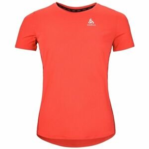 Odlo W CREW NECK S/S ZEROWEIGHT CHILL-TEC Dámské běžecké triko, oranžová, velikost L