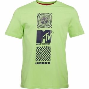 Umbro X MTV GRAPHIC TEE Pánské triko, světle zelená, velikost XL